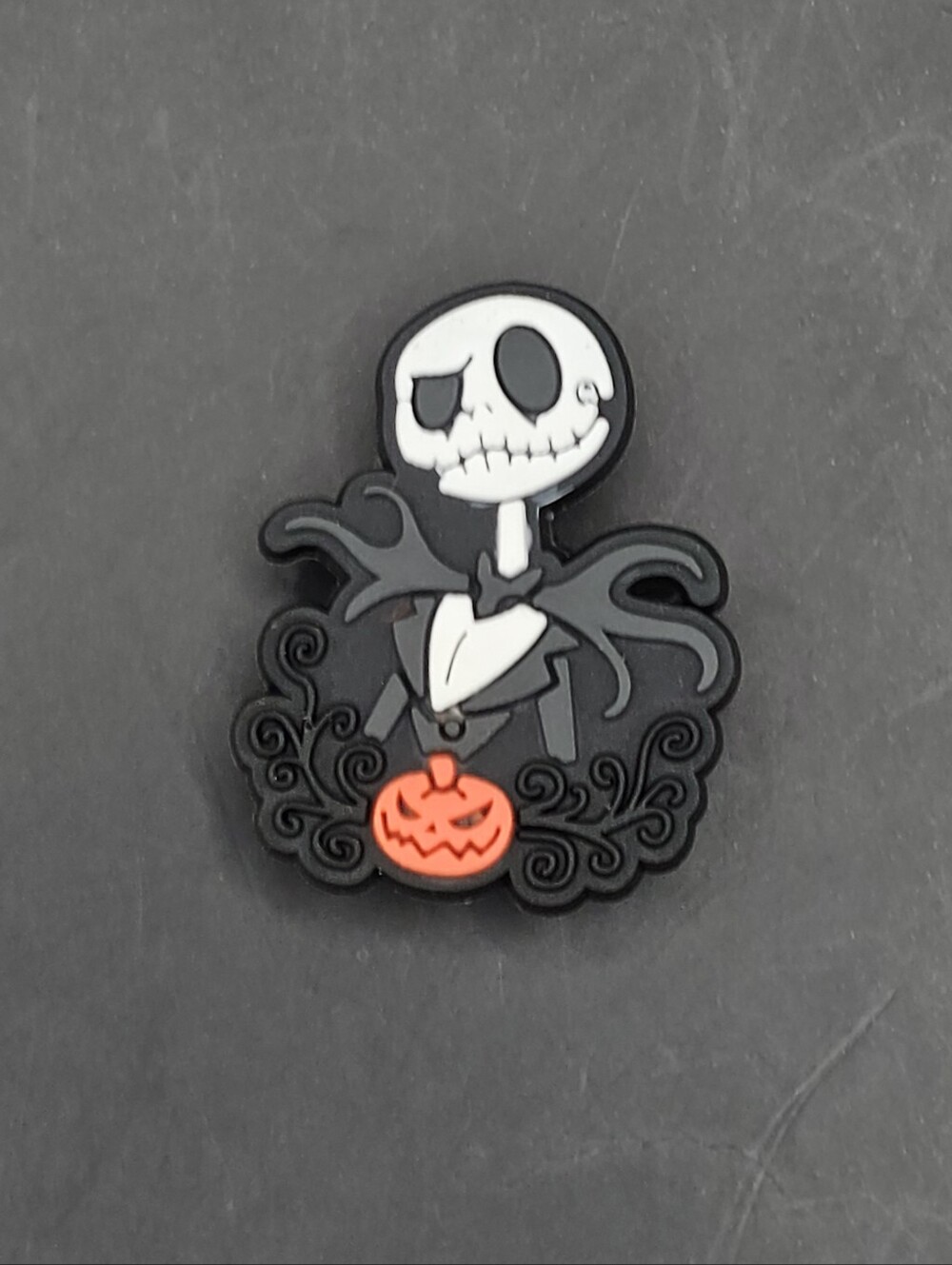 (5/$15) Jack Skellington Pumpkin Croc Charm